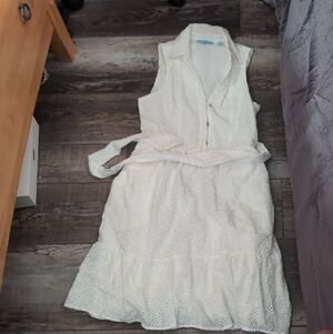 Draper James White Eyelet Dress